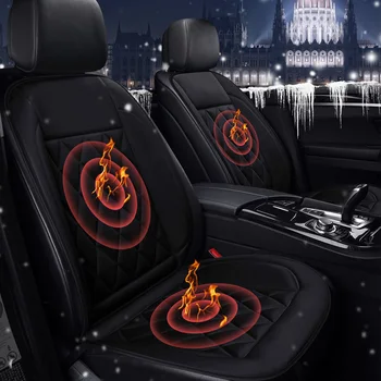 12 V elektrikli ısıtmalı araba koltuk minderleri kış ısıtma sıcak tutmak olmayan slayt ısıtma kapağı araba sürücüleri koltuk ısı kapakları