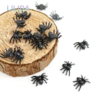 30 Adet Korku siyah örümcek perili ev örümcek web bar parti dekorasyon malzemeleri simülasyon zor oyuncak cadılar bayramı dekorasyon