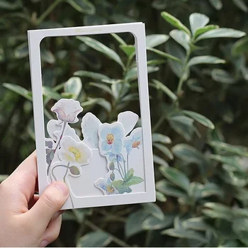 30 adet Çiçek Bahçesi Sabah Çok kullanımlı Scrapbooking Parti Davetiyesi DIY Dekorasyon Hediye Kartı Mesaj Kartı Kartpostal