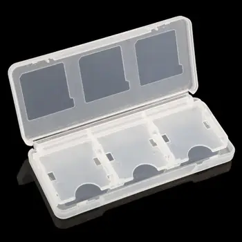 6 in 1 saklama kutusu Kasa Tutucu Nintendo DS Lite için Taşınabilir Şeffaf Koruyucu Sert Plastik Seyahat Aksesuarları Anahtarı Oyun Kartı