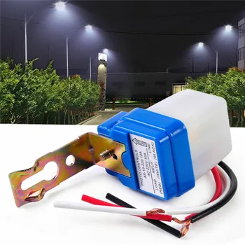 AC 220V Otomatik Sokak ışık anahtarı Gece Gündüz Kapalı Photocontrol Sensörü Anahtarları Otomatik Sensör Anahtarı ISN-K