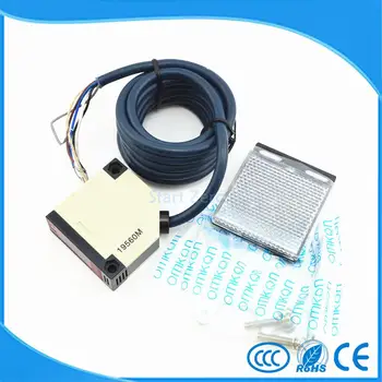 fotoelektrik anahtarı 4 M E3JK-R4M1 Retroreflektif fotoelektrik sensör DC12-24V 18*50*50