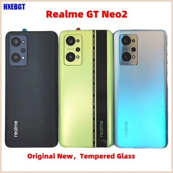 Orijinal Realme GT Neo 2 arka kapak Kapak Neo2 Kamera Cam Lens İle Arka Pil cam kapi Konut Case Akıllı Telefon Parçaları