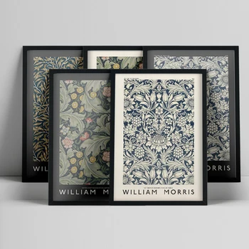 Tuval Boyama William Morris Victoria ve Albert Müzesi Sergi Duvar Sanatı Hd Posterler ve Baskılar Oturma Odası Dekorasyon