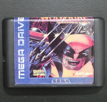 Wolverine Adamantium Rage 16 bitlik MD Oyun Kartı Için Sega Mega Sürücü Genesis